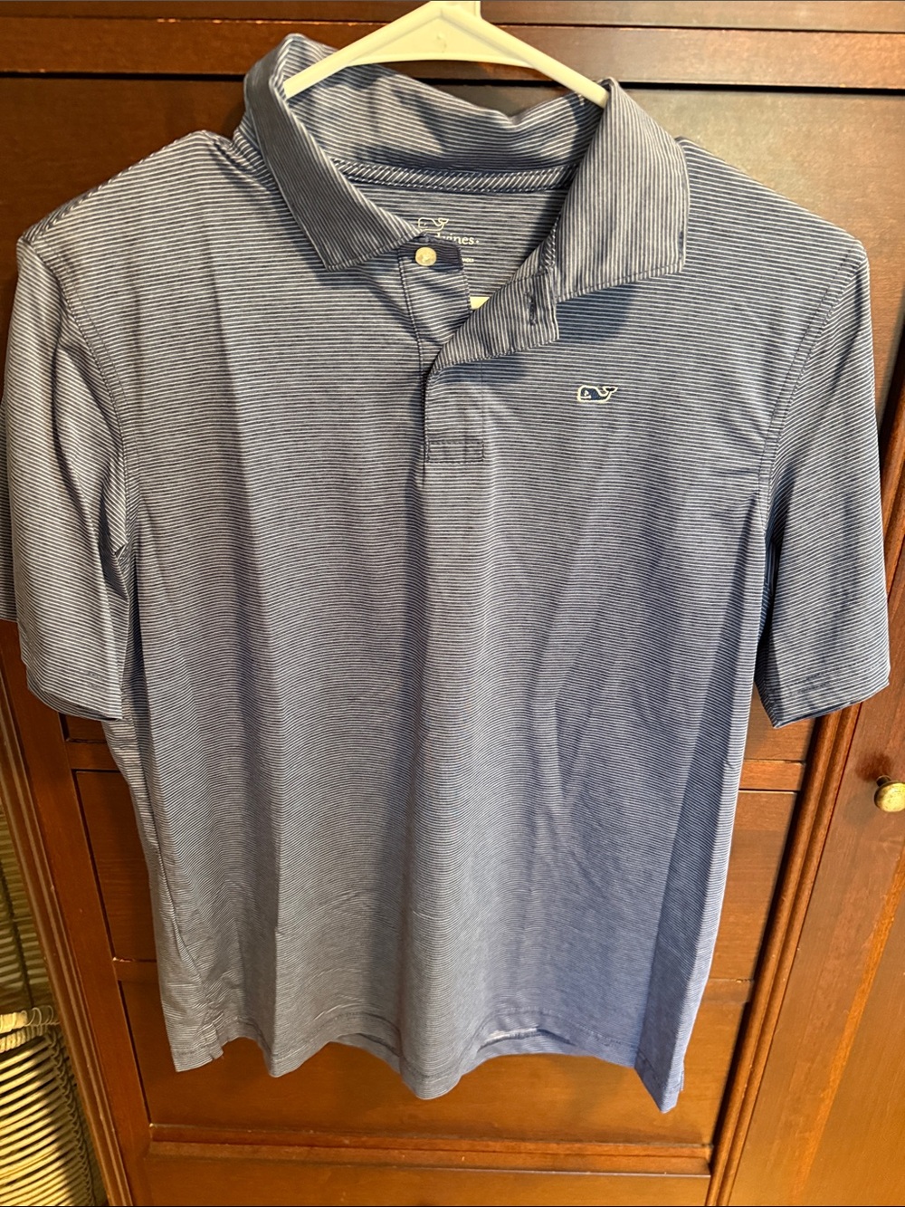 Vineyard Vines Boy’s Navy Microstripe Polo